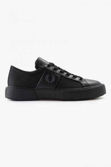 Black Fred Perry Exmouth Men's Shoes | PH 1120FDNM